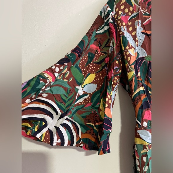 Farm Rio ✨ Tropical Wrap Dress XS - Picture 7 of 9